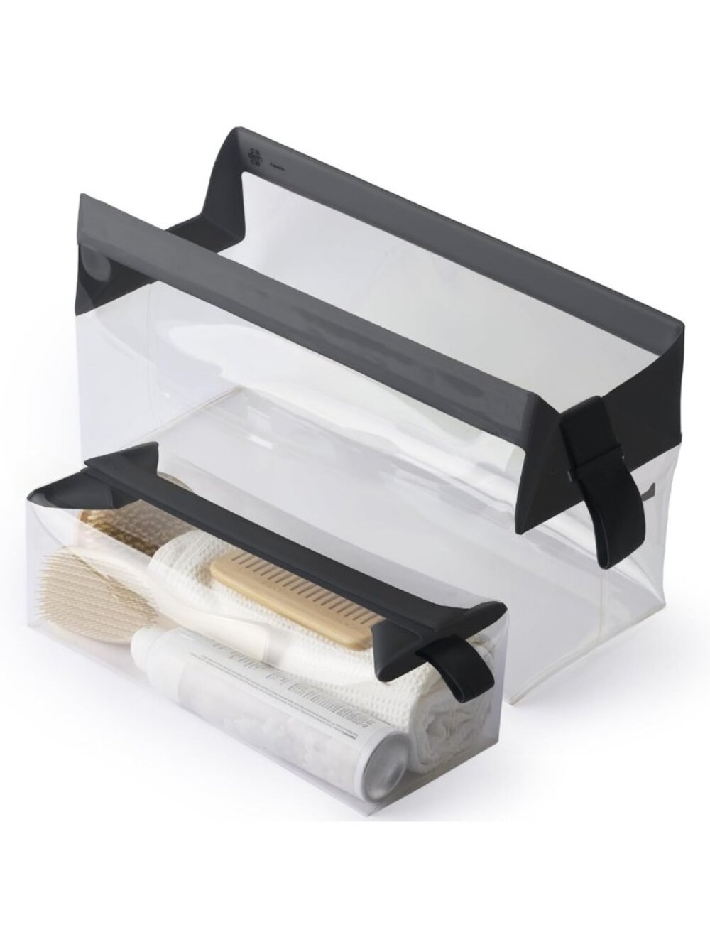 Clear Travel Toiletry Kit - Extra Large, Leak-Resistant, TSA Approved, Modular